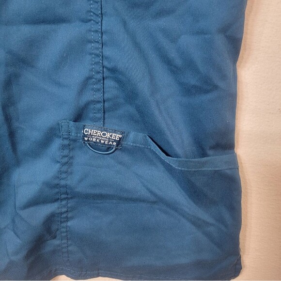 Nurse Medical Vet Dental Tech Scrub Top Cherokee Workwear Small - Picture 5 of 7